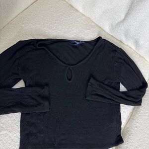 Black Long Sleeve Women's Top
